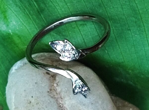 Ring Unikat Weißgold 585 Weissgold Brillant  tw / vs Ringgröße 57 / 18,1 mm