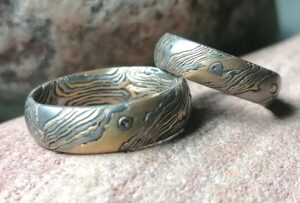 Individuelle Mokume-Gane Trauringe – Trauringschmiede Berlin Christoph Oechsle